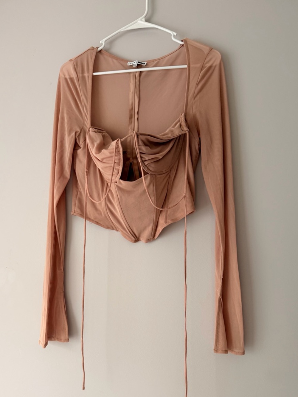 Fashion Nova Mesh Corset Top